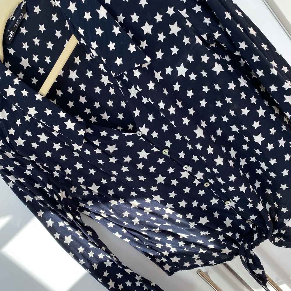 ZARA Star Tye Top